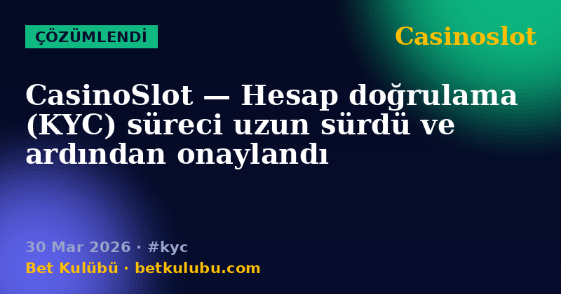 Casinoslot — 30 Mar 2026