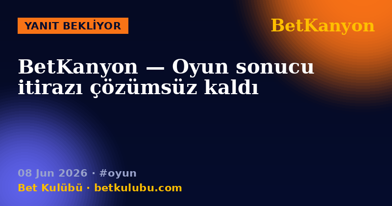 BetKanyon — 08 Jun 2026