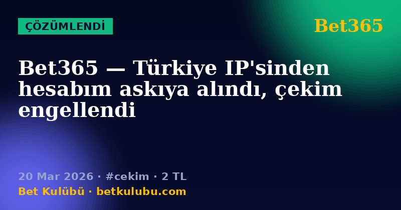 Bet365 — 20 Mar 2026