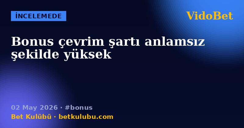 VidoBet — 02 May 2026