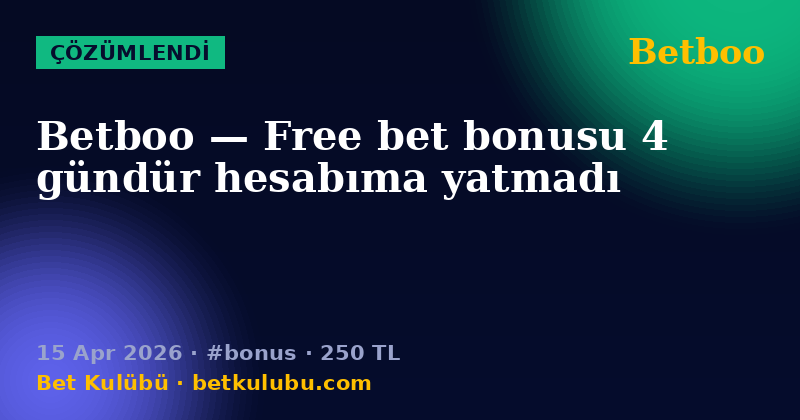 Betboo — 15 Apr 2026