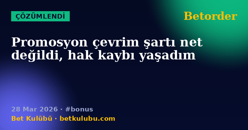 Betorder — 28 Mar 2026