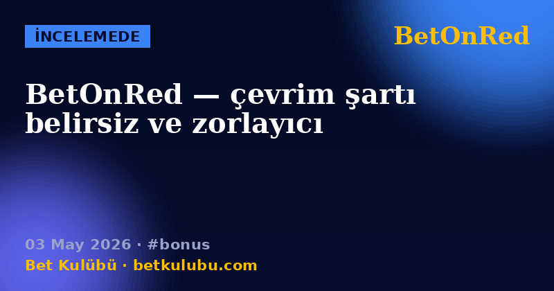BetOnRed — 03 May 2026