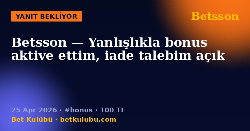 Betsson — 25 Apr 2026