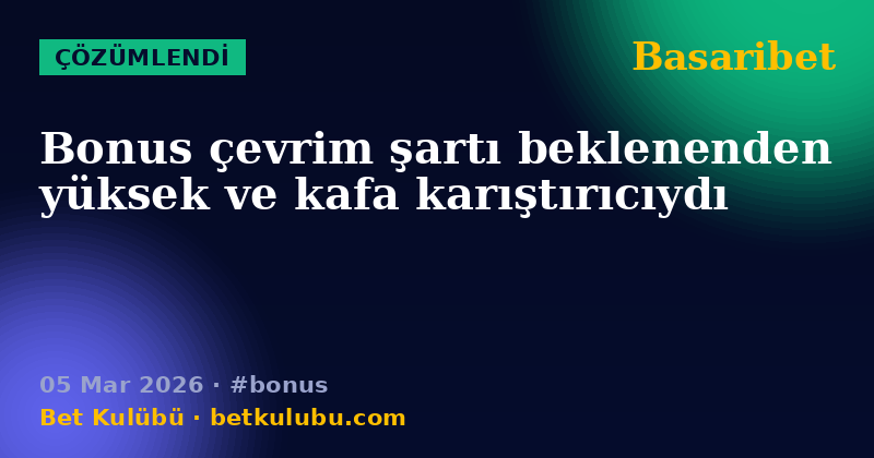 Basaribet — 05 Mar 2026