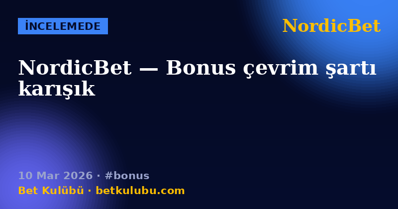 NordicBet — 10 Mar 2026