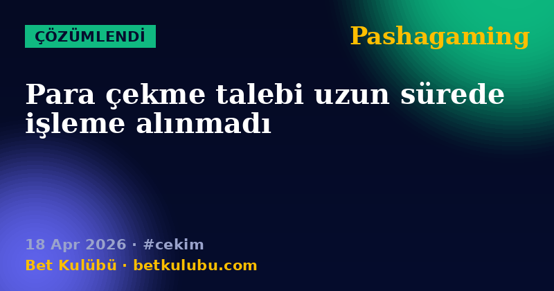 Pashagaming — 18 Apr 2026