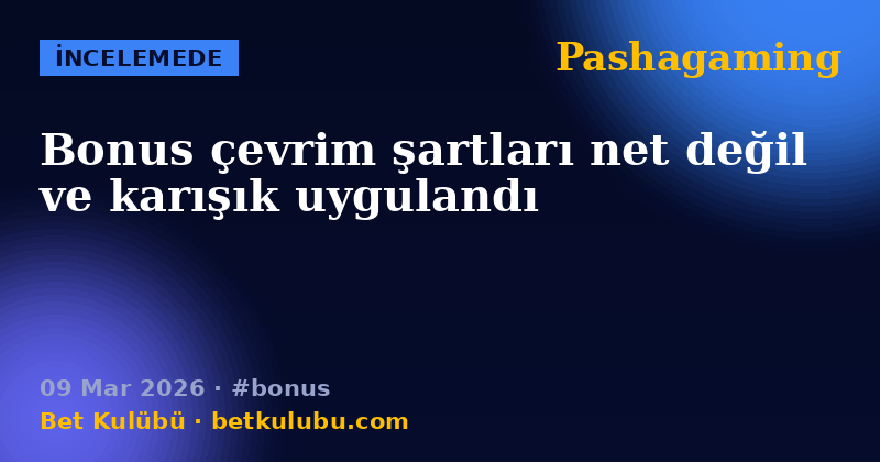 Pashagaming — 09 Mar 2026
