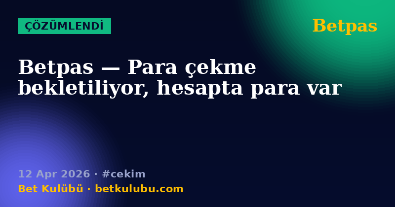 Betpas — 12 Apr 2026