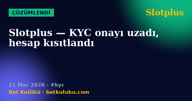 Slotplus — 21 Mar 2026