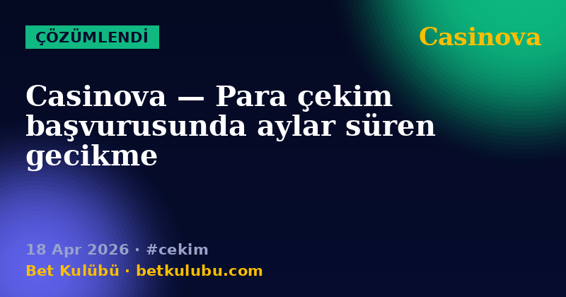 Casinova — 18 Apr 2026