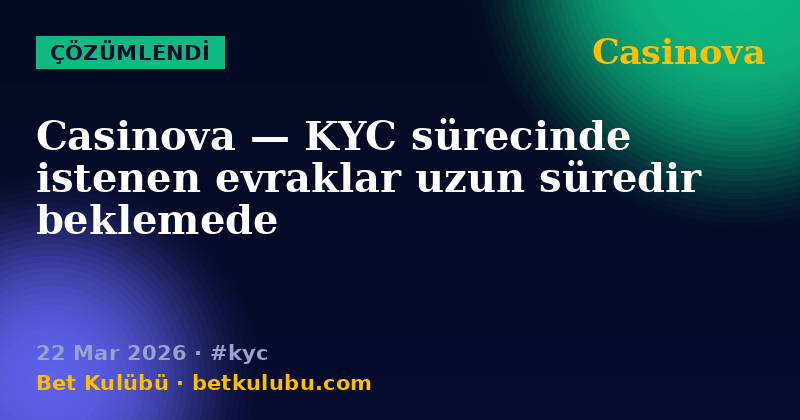 Casinova — 22 Mar 2026