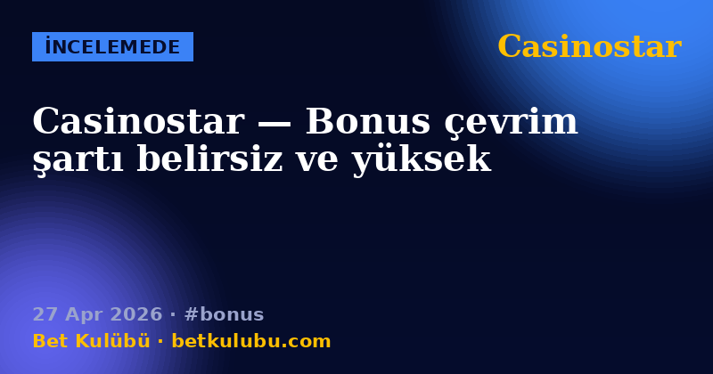 Casinostar — 27 Apr 2026