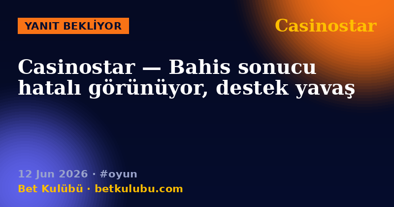 Casinostar — 12 Jun 2026