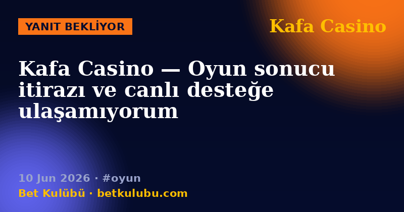 Kafa Casino — 10 Jun 2026