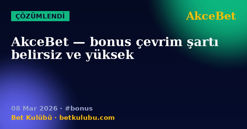 AkceBet — 08 Mar 2026