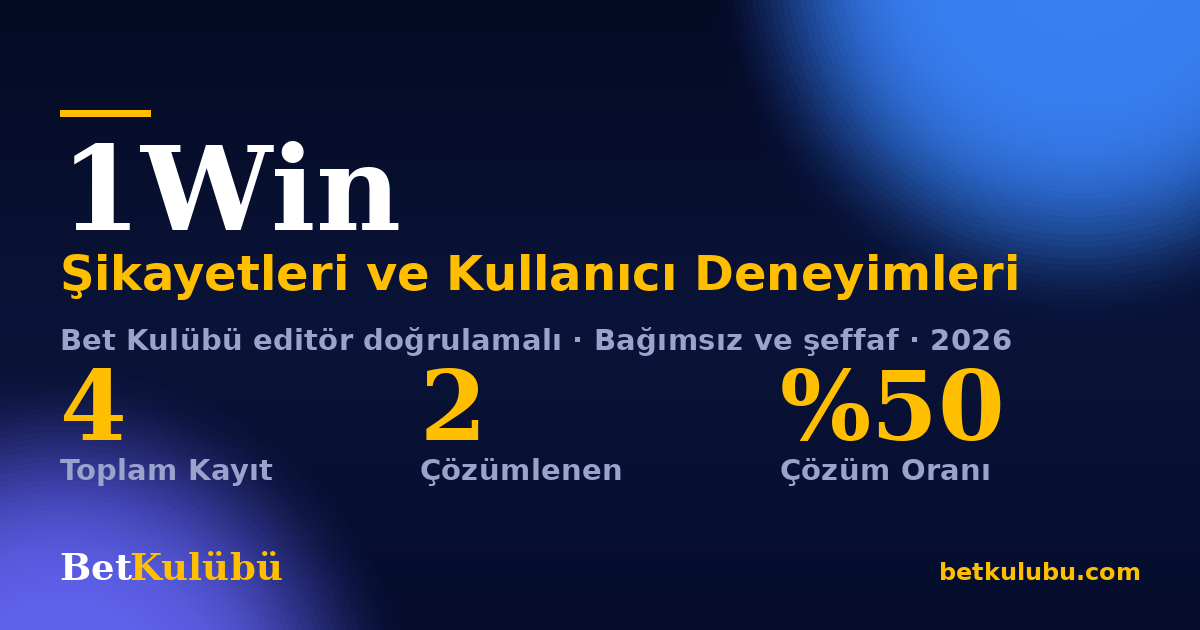 1Win şikayet sayfası kart görseli