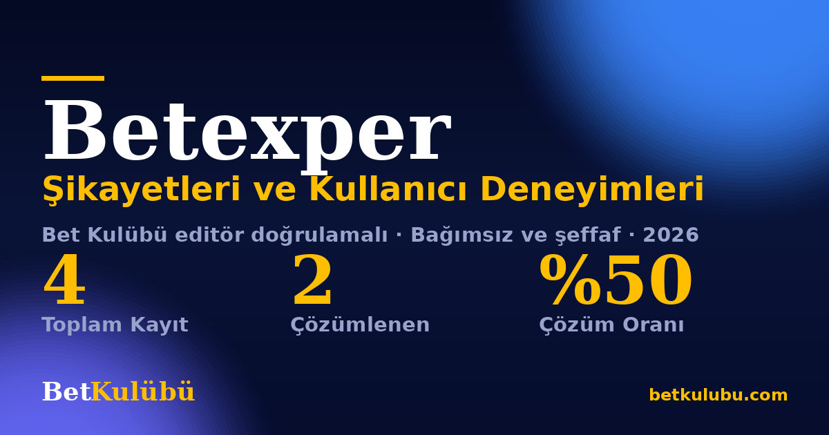 Betexper şikayet sayfası kart görseli