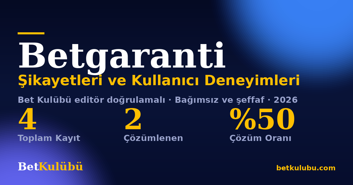 Betgaranti şikayet sayfası kart görseli