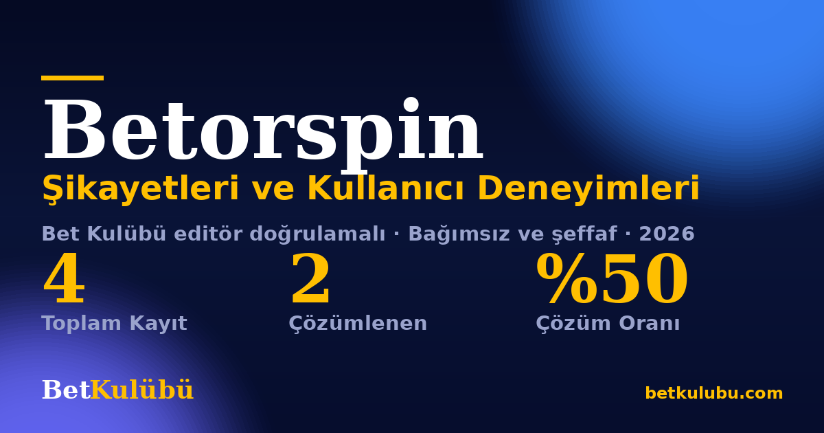 Betorspin şikayet sayfası kart görseli