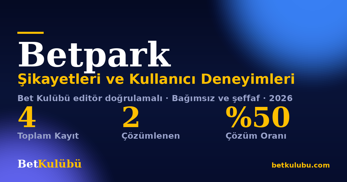 Betpark şikayet sayfası kart görseli