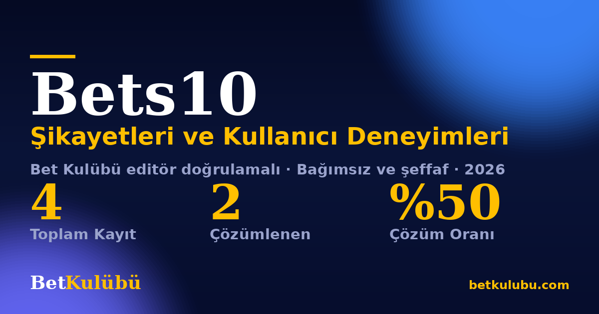 Bets10 şikayet sayfası kart görseli