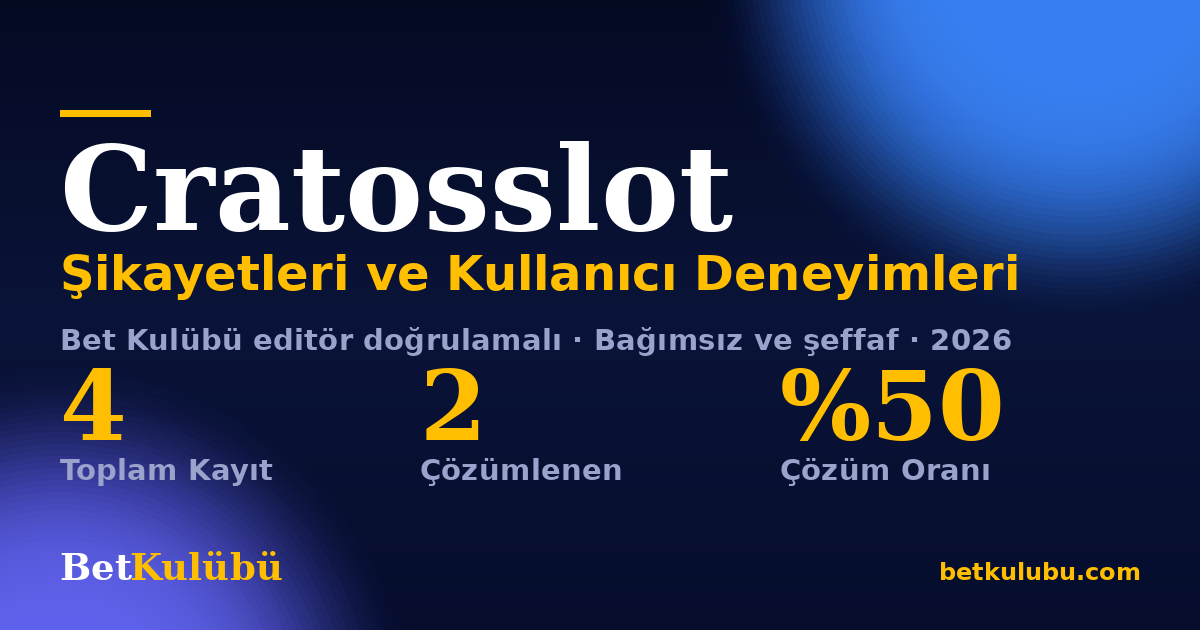 Cratosslot şikayet sayfası kart görseli