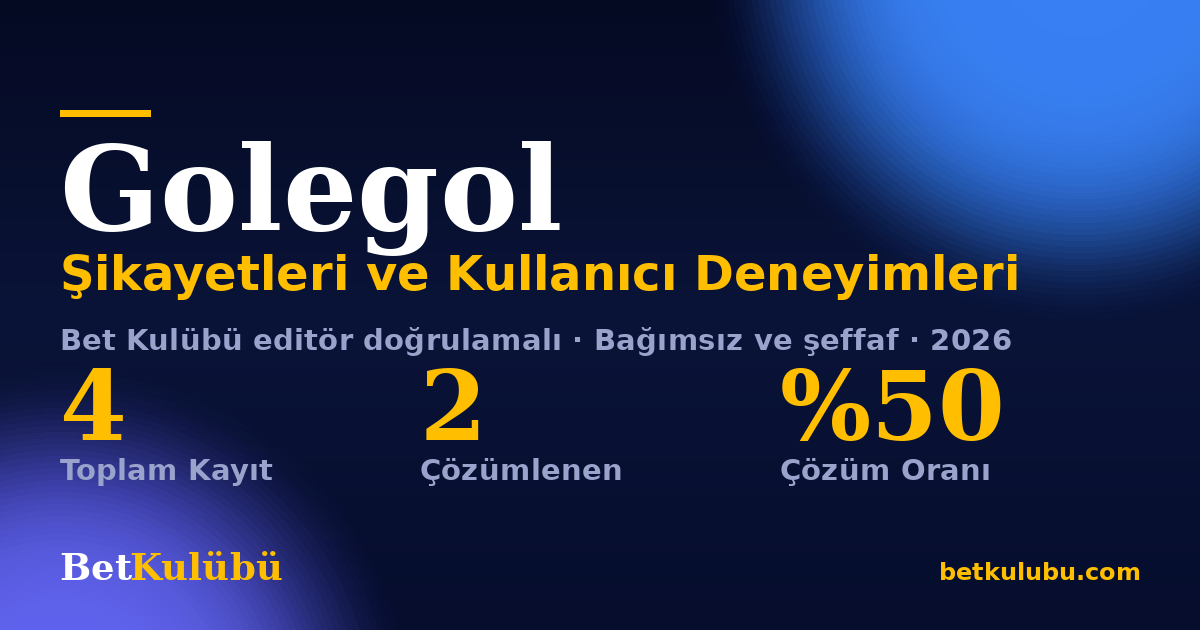 Golegol şikayet sayfası kart görseli