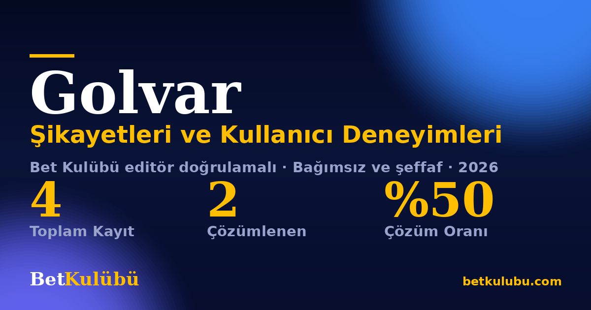 Golvar şikayet sayfası kart görseli