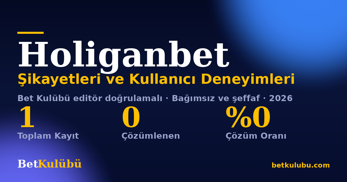 Holiganbet şikayet sayfası kart görseli