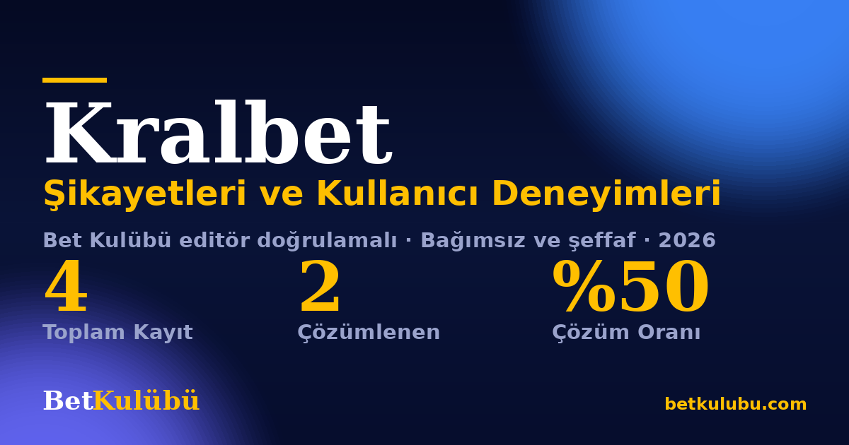 Kralbet şikayet sayfası kart görseli