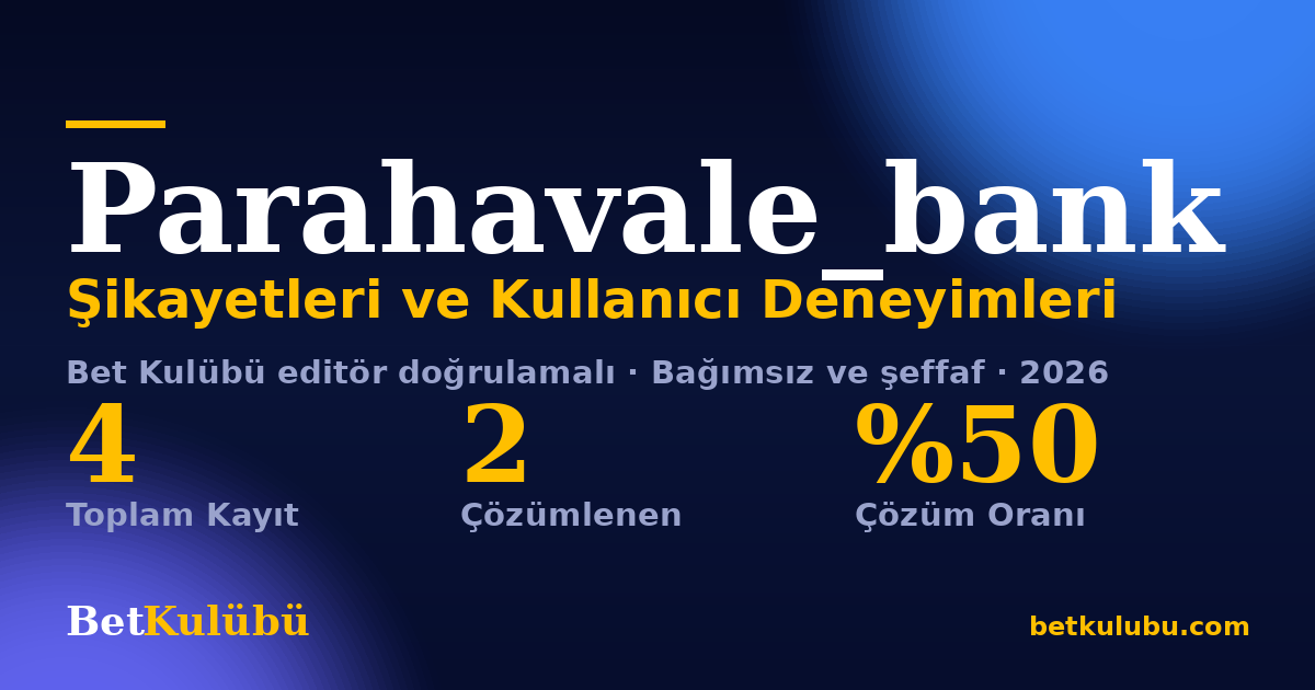 Parahavale_bank şikayet sayfası kart görseli