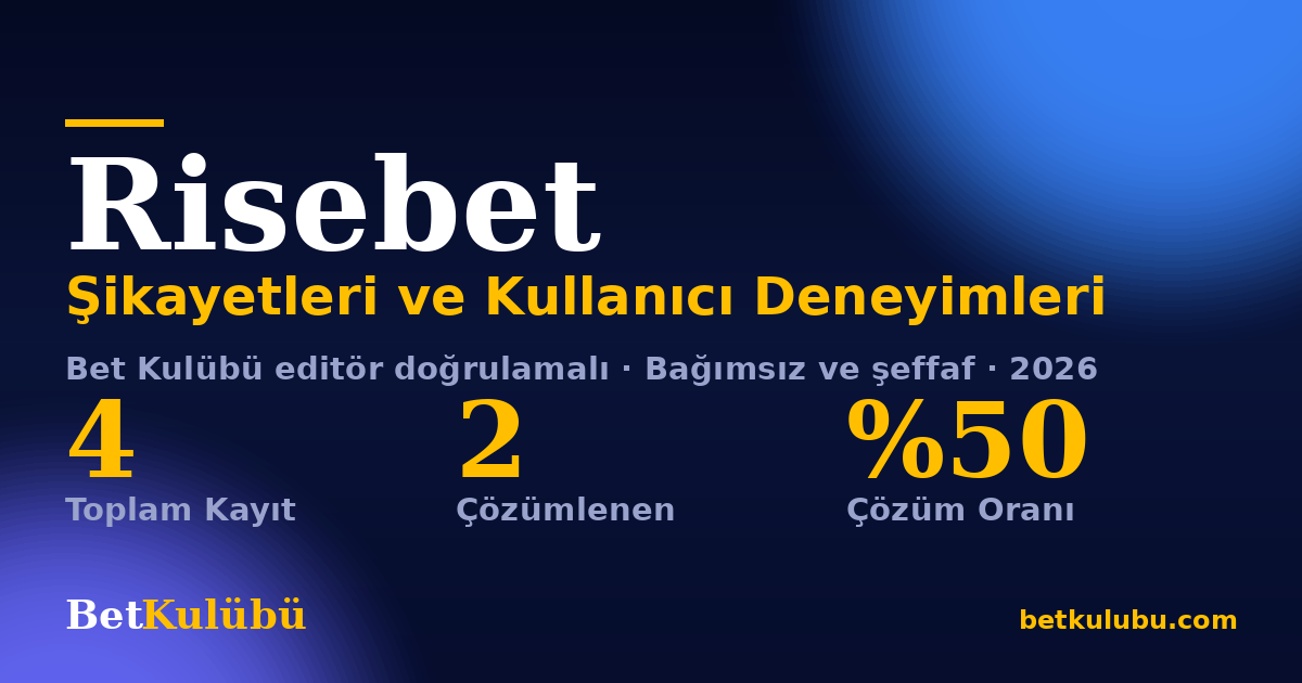 Risebet şikayet sayfası kart görseli