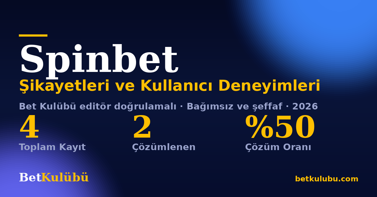 Spinbet şikayet sayfası kart görseli