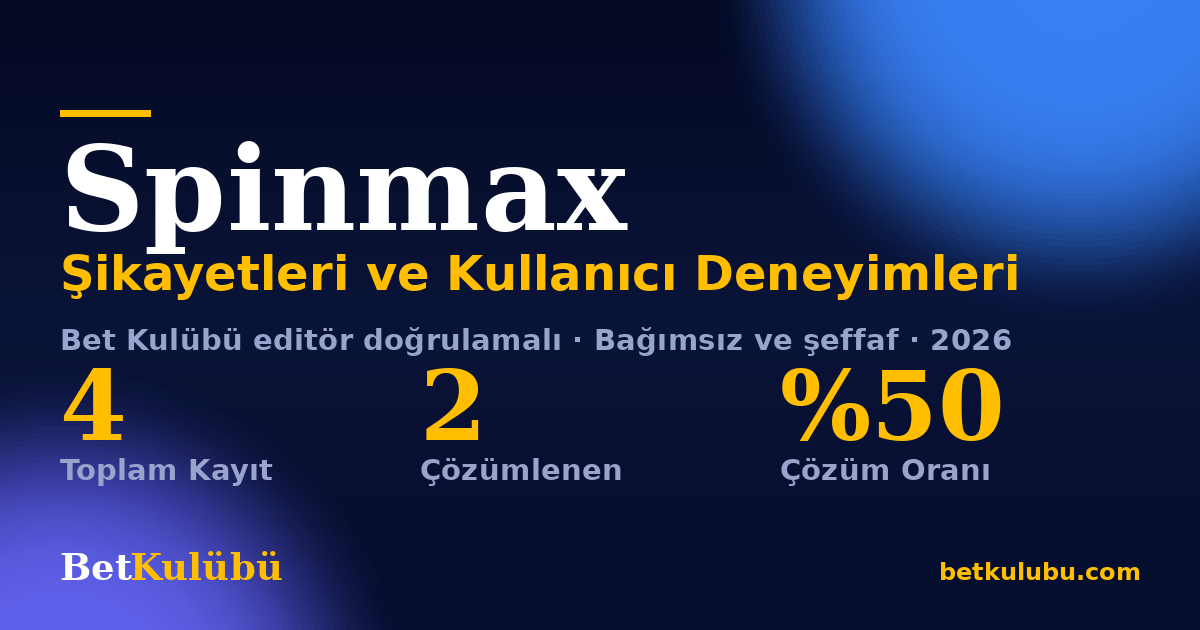 Spinmax şikayet sayfası kart görseli