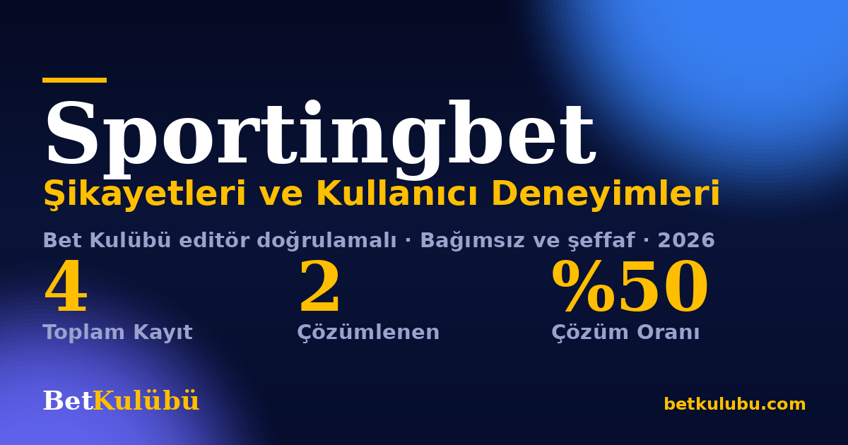 Sportingbet şikayet sayfası kart görseli