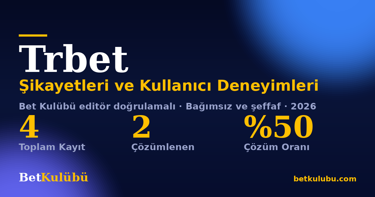Trbet şikayet sayfası kart görseli