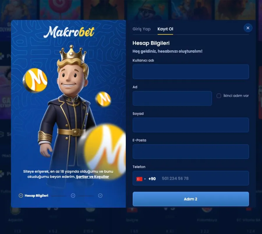 Makrobet promosyon ve bonus kampanyaları ekran görüntüsü